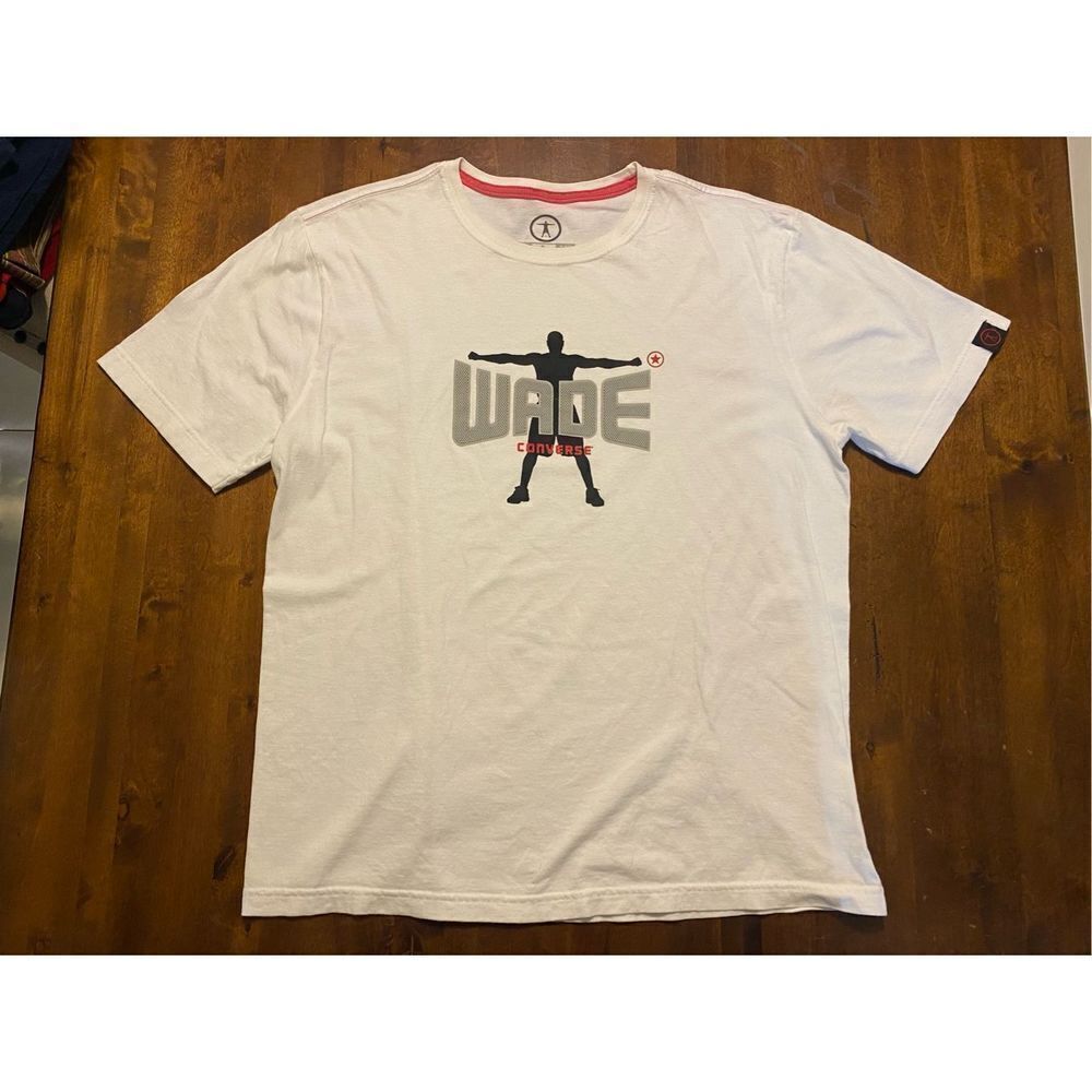 Converse Dwayne Wade NBA Miami Heat T Shirt Size Mens Large